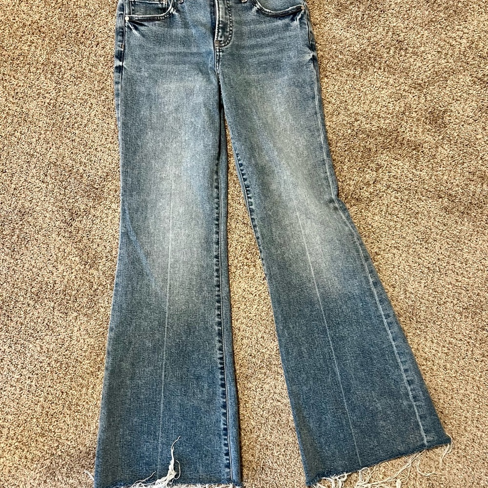 Express Mid-Rise Flared Jeans